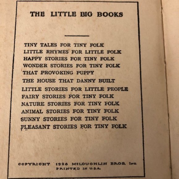 Little Rhymes for Little Folk Vintage Child Book - Picture 6 of 7